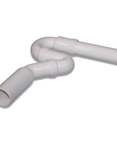 Siphon trap 1 1/2"x50 PVC (Viega) 2-piece wo/main connection